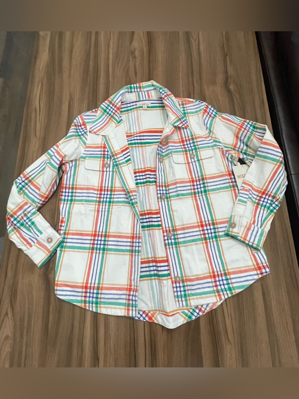 NWT Hey Molly Tractor Supply  Multi Colored Paid Shacket M